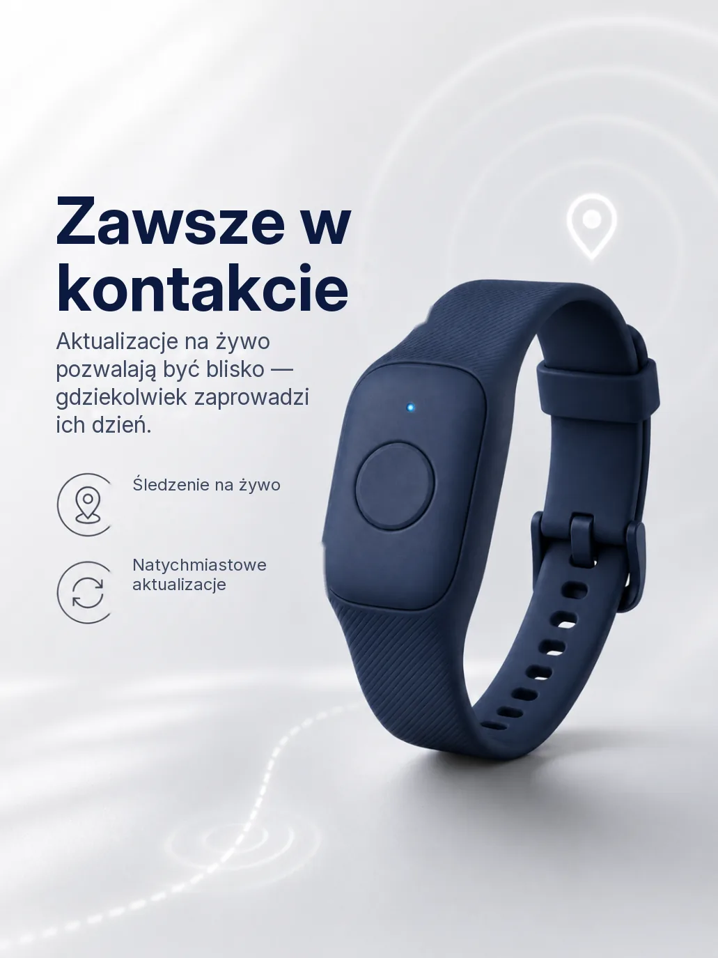 Rodzic spokojnie sprawdza lokalizację dziecka na żywo w telefonie